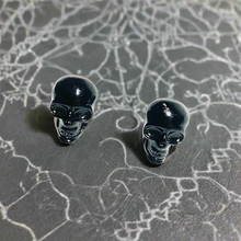 Load image into Gallery viewer, Skull Earrings- Sterling Silver

