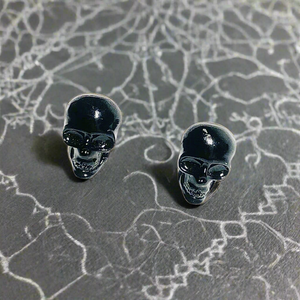 Skull Earrings- Sterling Silver
