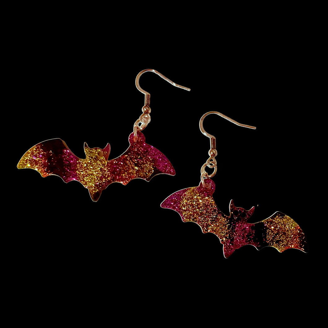 Bat Earrings - Multicolor