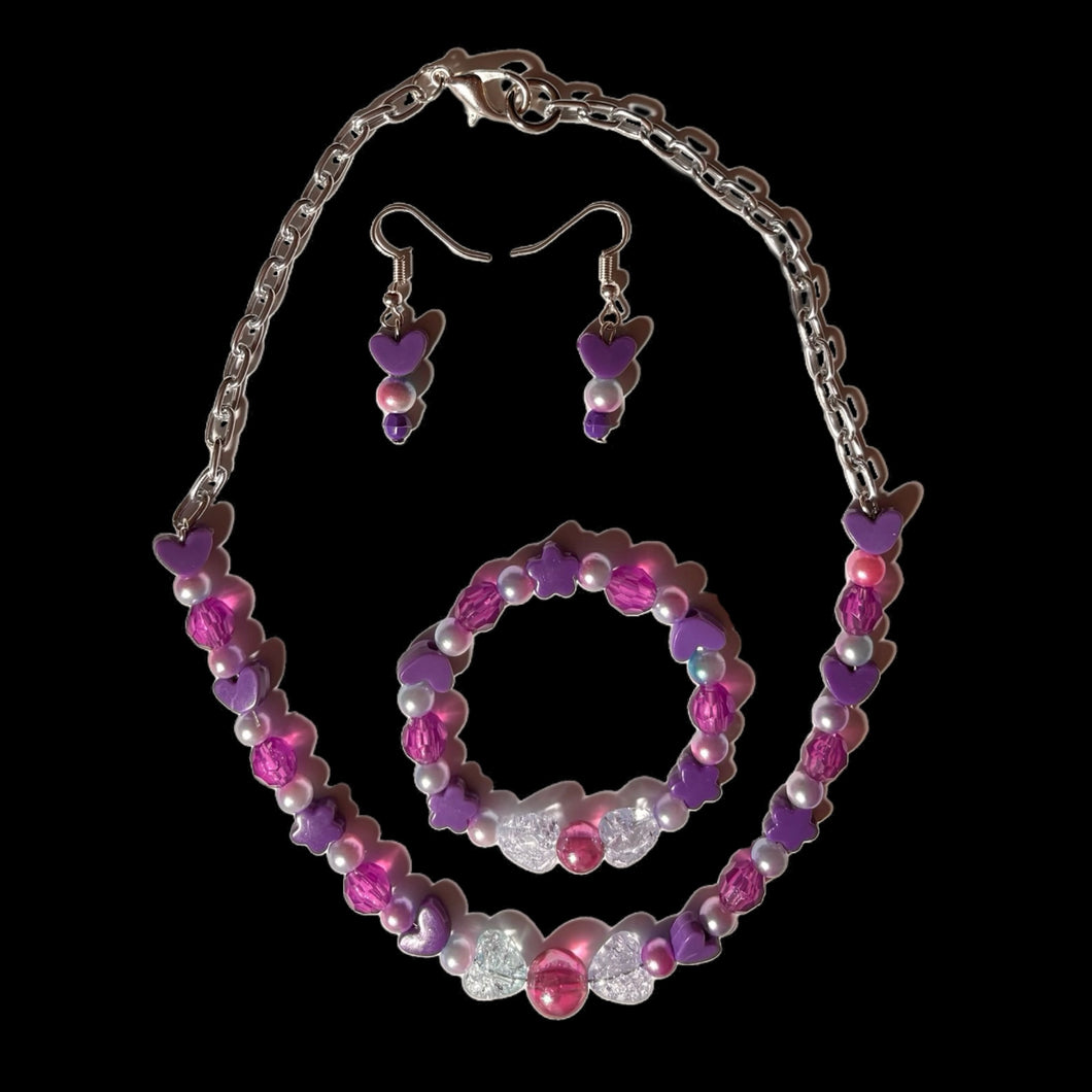 Purple Candy Kids Jewelry Set
