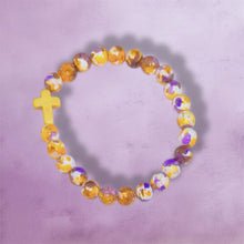 Load image into Gallery viewer, Cross Stretch Bracelet - Paint Splash
