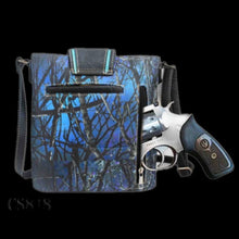 Load image into Gallery viewer, Buckle Messenger Bag - Camo Purple
