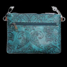 Load image into Gallery viewer, Concho Western Mini Crossbody Bag-Brn/Tq
