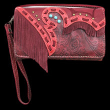 Load image into Gallery viewer, Western Fringe Wallet-Red
