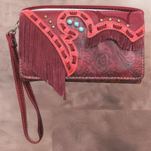 Load image into Gallery viewer, Western Fringe Wallet-Red
