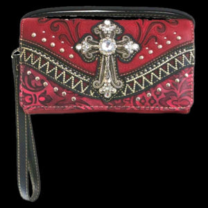 Cartera Western Cross-ROJA