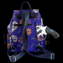 Load image into Gallery viewer, Sugar Skull Backpack-PRPL
