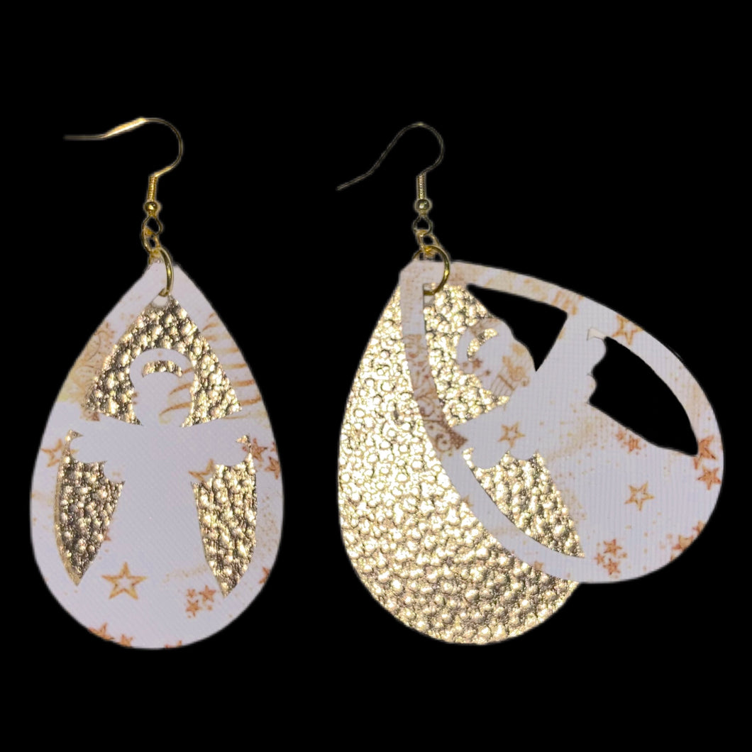 FL Angel Teardrop Earrings