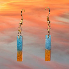 Load image into Gallery viewer, Linear Dangle Earrings-Tq Gold
