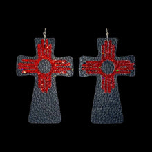 Load image into Gallery viewer, FL Zia Cross Earrings
