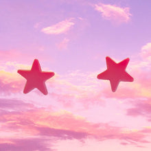 Load image into Gallery viewer, Star Earrings in Hot Pink
