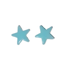 Load image into Gallery viewer, Star Earrings in Sky Blue
