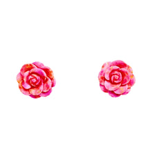 Load image into Gallery viewer, Colorful Rose Earrings
