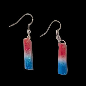 Linear Dangle Earrings-Glitter USA