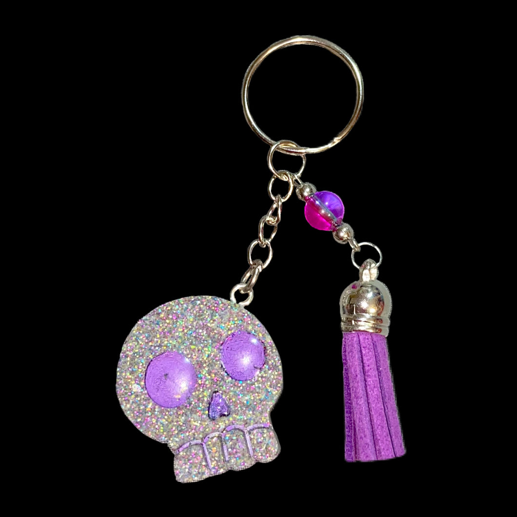 Skull Keychain-Prpl