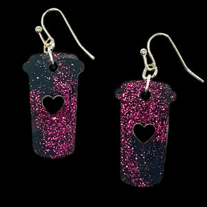 CoffeeToGo Earrings-BlkHP