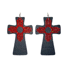 Load image into Gallery viewer, FL Zia Cross Earrings
