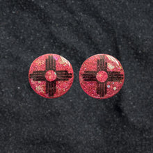 Load image into Gallery viewer, Zia Round Earrings-HPBlk
