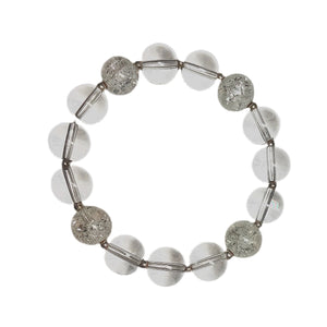 Glass Crackle Bead Bracelet