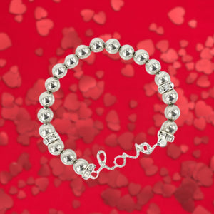 Love Bling Bracelet-Slvr