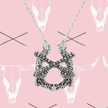 Load image into Gallery viewer, Western Horseshoe and Revolver Necklace
