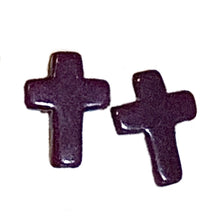 Load image into Gallery viewer, Howlite Cross Earrings
