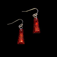 Load image into Gallery viewer, Trap Earrings-RedChkyGltr
