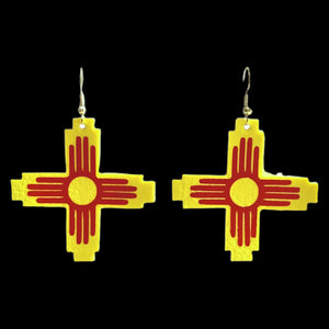 FL Zia Earrings-YlwRd