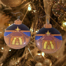 Load image into Gallery viewer, Nativity Earrings-BlkBluBrn
