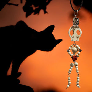 Bone Skeleton Man Necklace