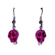 Load image into Gallery viewer, Mini Skull Dangle Earrings
