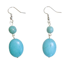 Load image into Gallery viewer, Turquoise Drop Earrings
