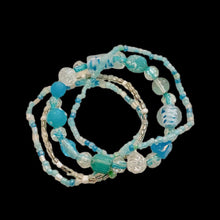 Load image into Gallery viewer, Stack of bracelets in Aqua
