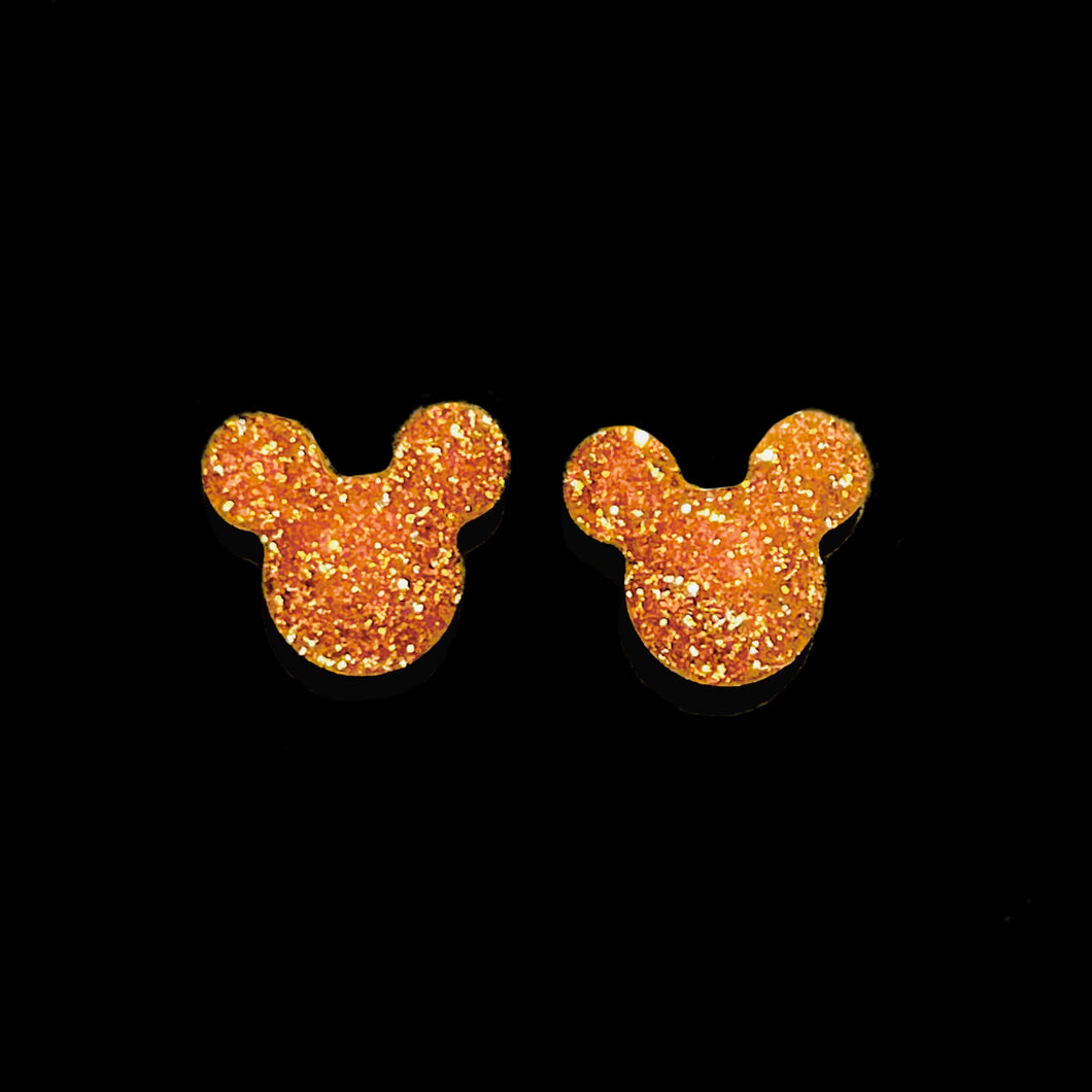 Mouse Earrings-GdGdgltr