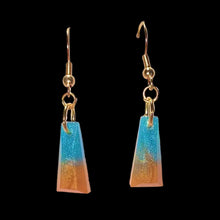 Load image into Gallery viewer, Trap Earrings-Tq Gold
