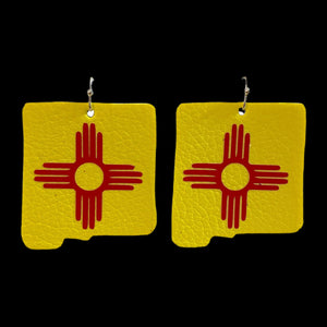 FL New Mexico State Zia Symbol Earrings