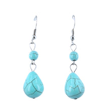 Load image into Gallery viewer, Turquoise Drop Earrings
