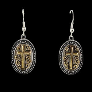 Antique Cross Earrings