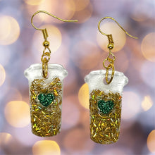 Load image into Gallery viewer, CoffeeToGo Earrings-GoldFlk
