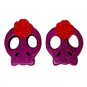 Howlite SugarSkull Earrings