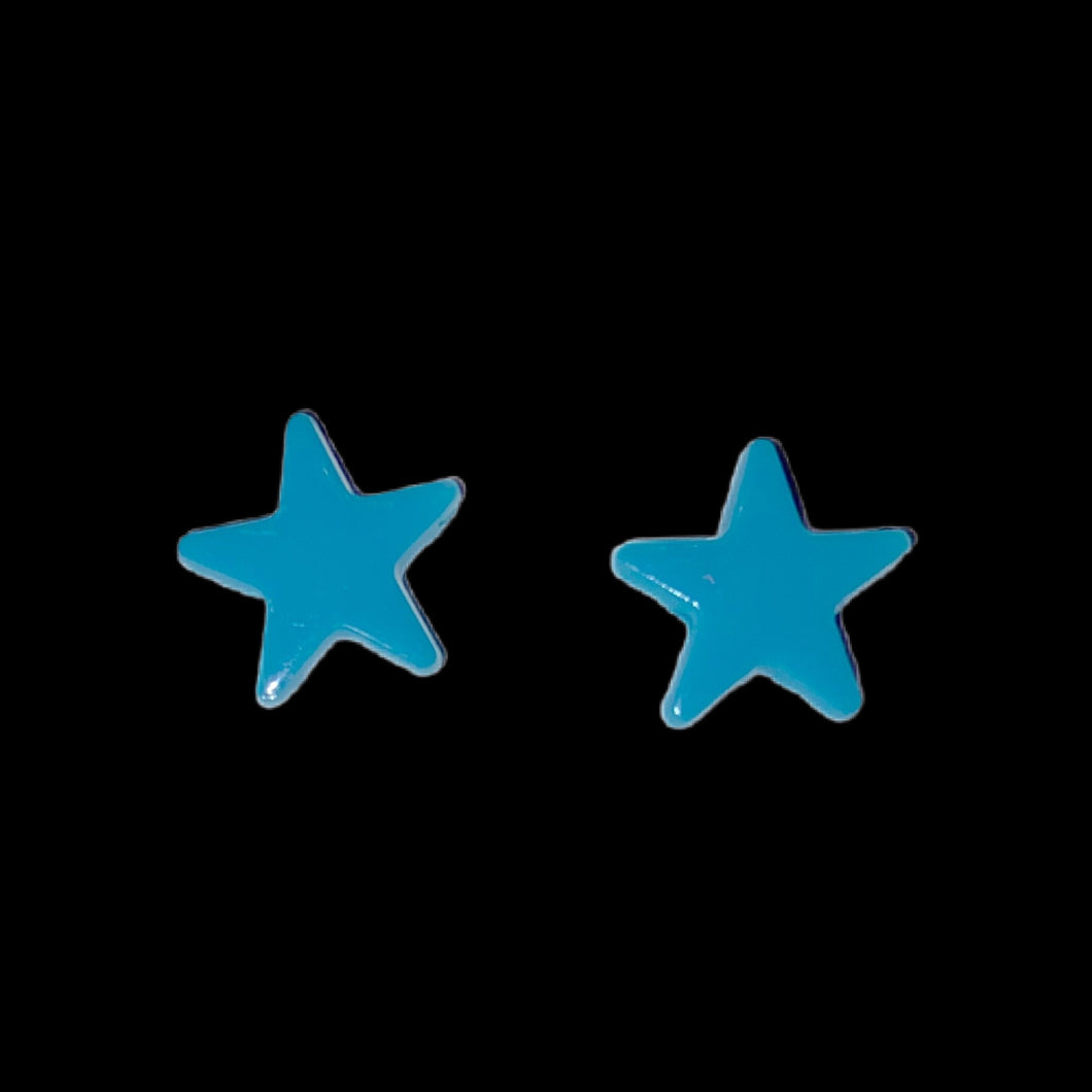 Star Earrings in Turquoise