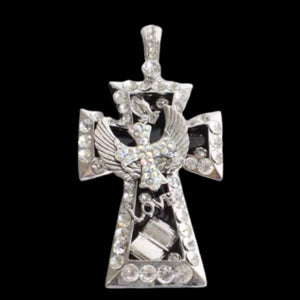 Magnetic Pendant-Love Cross Rhinestone