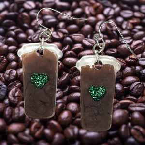 CoffeeToGo Earrings-BrnGrn