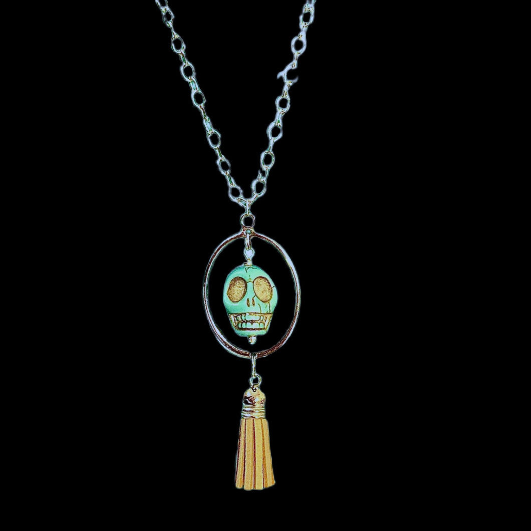 Skull and Tassel Necklace