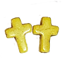 Load image into Gallery viewer, Howlite Cross Earrings
