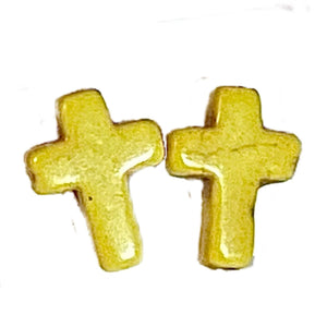 Howlite Cross Earrings