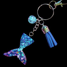 Load image into Gallery viewer, Mermaid Keychain-Teal
