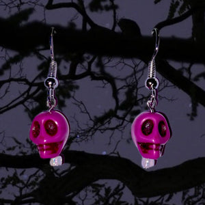 Mini Skull Dangle Earrings