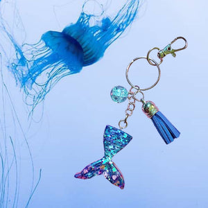 Mermaid Keychain-Teal