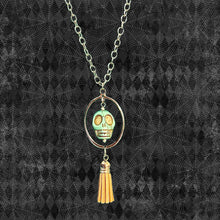 Load image into Gallery viewer, Skull and Tassel Necklace
